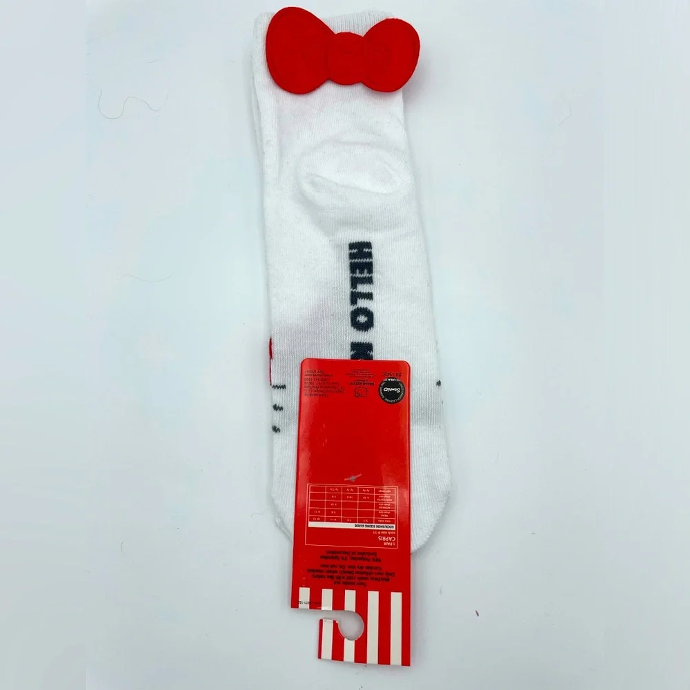 Hello Kitty Ankle Socks with Bow NWT